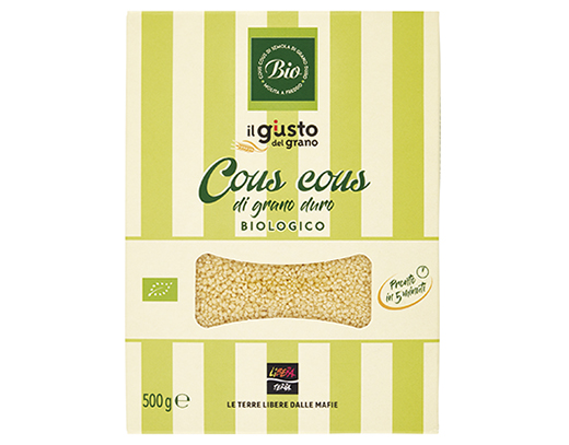 COUS COUS DI GRANO DURO BIO IL GIUSTO DEL GRANO LIBERA TERRA - Immagine 01